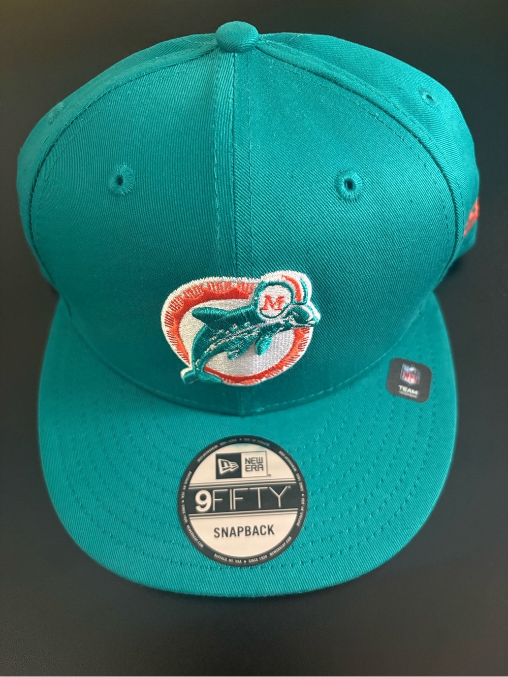 New Era 9FIFTY Miami Dolphins Snapback NWT Aqua NFL OSFM
